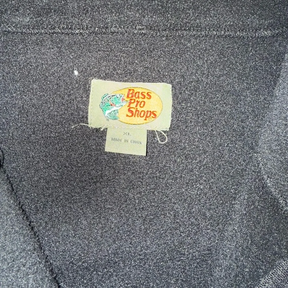 Bass Pro Shops‎ Mens Black Fleece Full-Zip Collard Jacket Size XL